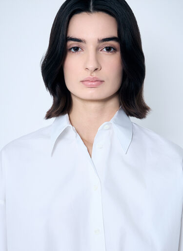 Prada Drawstring Hem Shirt White pra0260024
