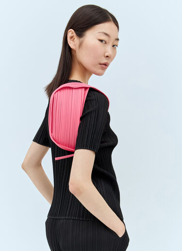 Pleats Please Issey Miyake 褶裥半月形手提包 粉色 plp0256005