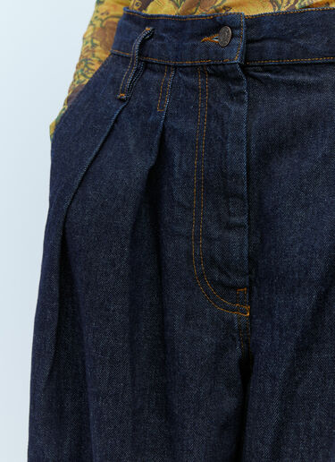 Dries Van Noten Pamplona Wide Leg Jeans Blue dvn0254030
