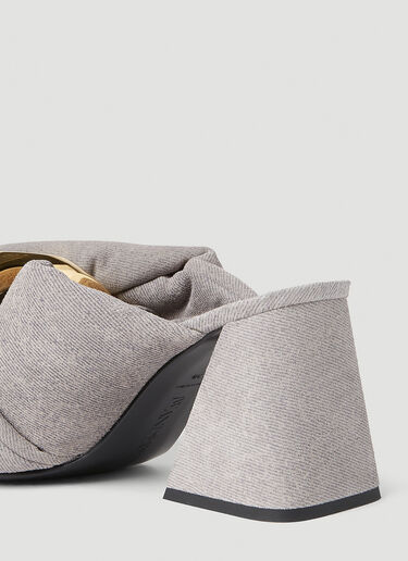 JW Anderson Chain Twist Heeled Mules Grey jwa0251005