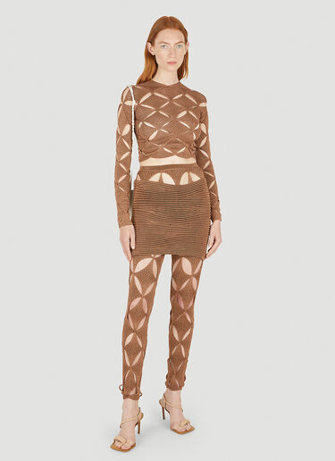 Argyle Long Sleeve Top Isa Boulder Argyle Long Sleeve Top Beige isa0248006