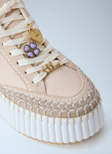Chloé Nama Wedge Sneakers Cream chl0265037