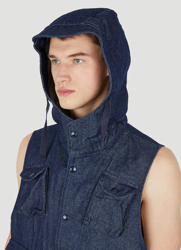 Engineered Garments 필드 슬리브리스 재킷 블루 egg0150011