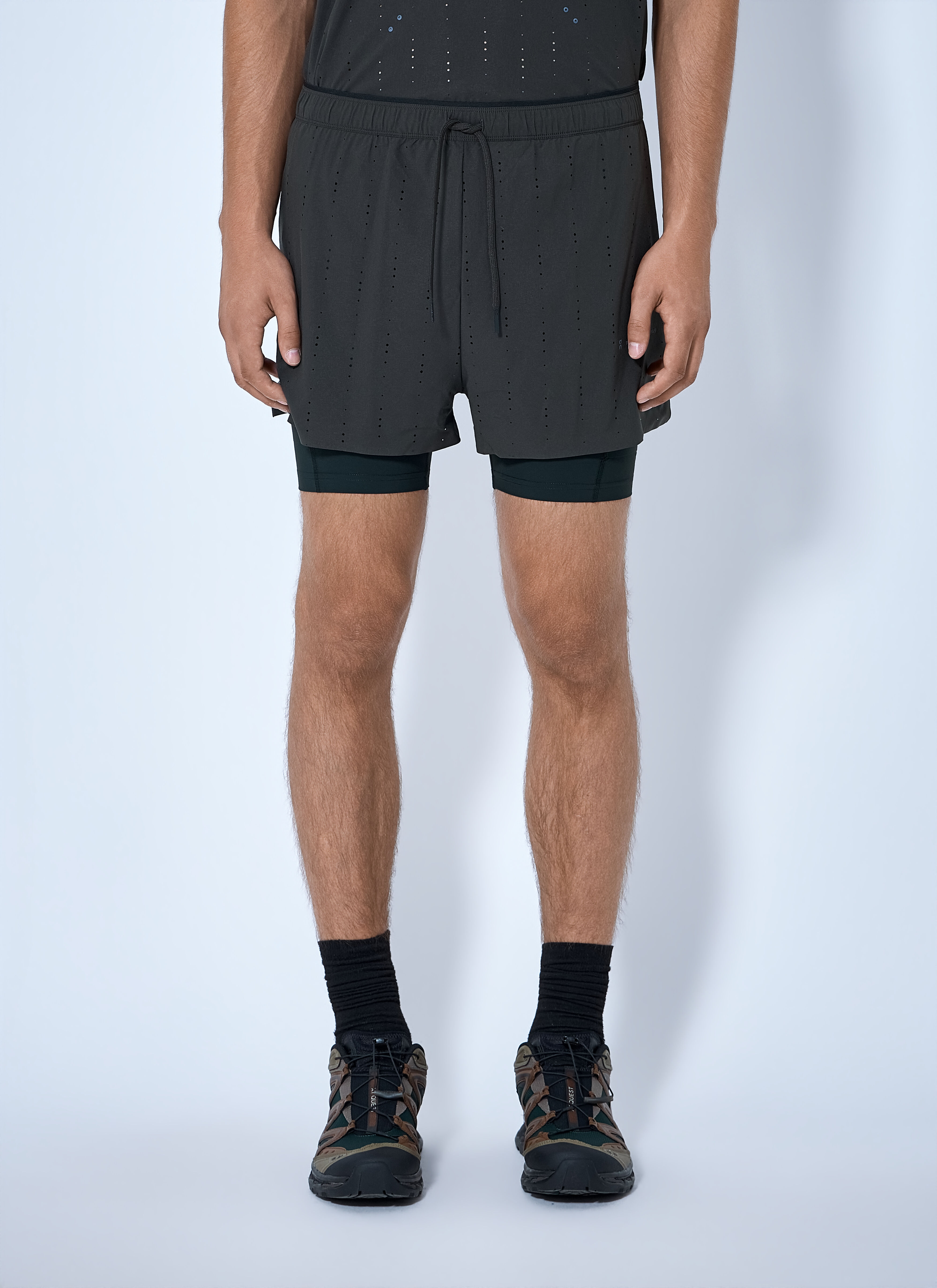 On x PAF Men's' Zero 2-In-1 Shorts in Black | LN-CC®