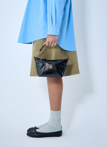 Miu Miu Patent Naplack Shoulder Bag Black miu0259043