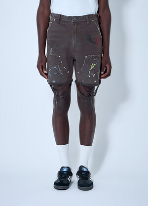 Paly Distressed Shorts Brown pal0160011