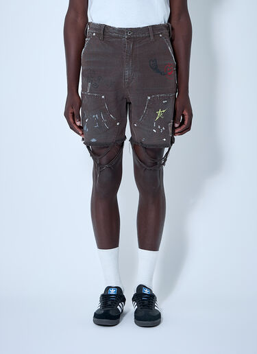 Paly Distressed Shorts Brown pal0160011