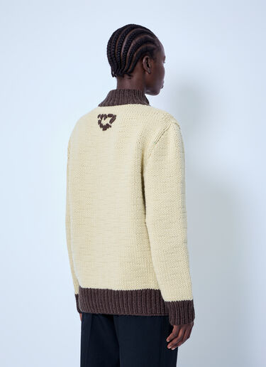 LN-CC® - Prada: Zipped Wool Cardigan - Yellow Prada Zipped Wool Cardigan Yellow pra0265028