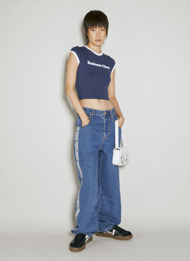Zion Cropped T-Shirt Eytys Zion Cropped T-Shirt Blue eyt0254008