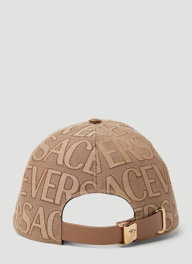Logo Baseball Cap Versace Logo Baseball Cap Beige ver0153042