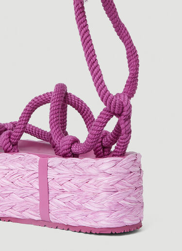 Isabel Marant Elif Platform Sandals Pink ibm0251033