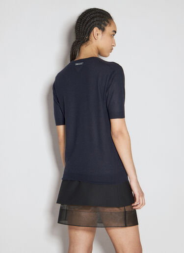 Prada Cashmere Top Navy pra0256002