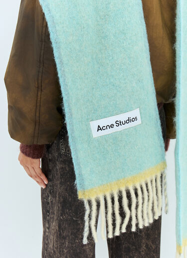 Acne Studios Wool Mohair Scarf Blue acn0257032