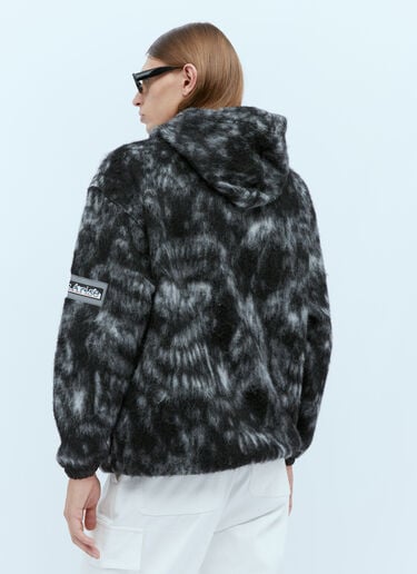 Aries Monster Fleece Hooded Sweatshirt Black ari0154007