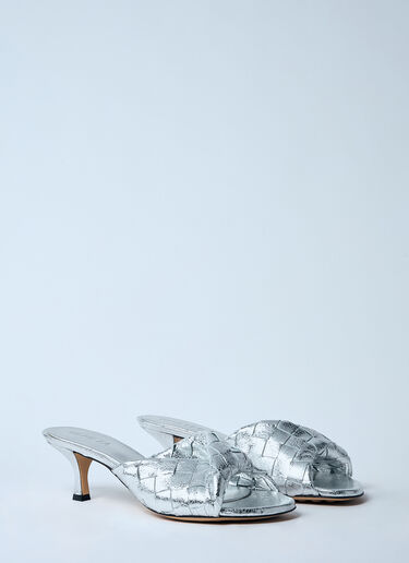 Bottega Veneta 블링크 힐 뮬 실버 bov0259016