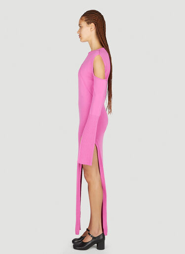 Rick Owens Cut Out Knit Dress Pink ric0251041