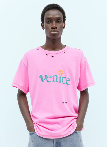ERL Venice T-Shirt Pink erl0154007