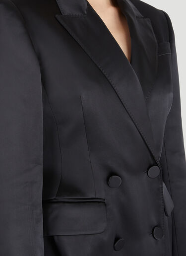 Alexander McQueen Sculpted 双排扣西装外套 黑色 amq0246008