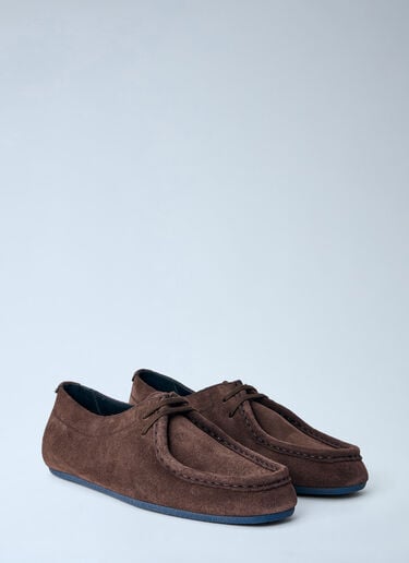 LN-CC® - Jil Sander: Suede Moccasin Shoes - Brown Jil Sander Suede Moccasin Shoes Brown jil0265023