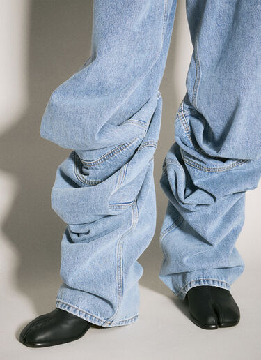 Y/Project Evergreen Draped Cuff Jeans Blue ypr0358009