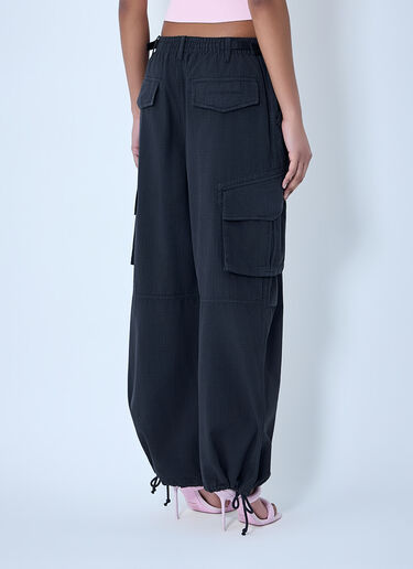 Alexander Wang Drawstring Cargo Trousers Black awg0264003