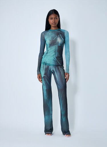 Water Mesh Pants Jean Paul Gaultier Water Mesh Pants Blue jpg0261004