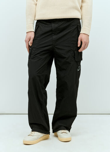 C.P. Company Flatt Nylon Cargo Pants Black pco0155015