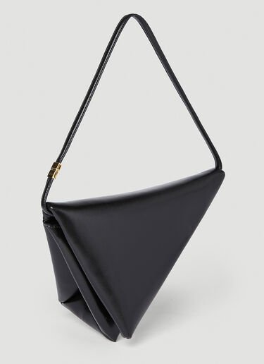 Marni Leather Prisma Triangle Shoulder Bag Black mni0254012