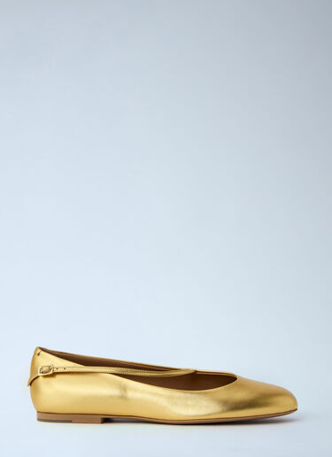 Jil Sander Elyss Ballerina Flats Gold jil0265022