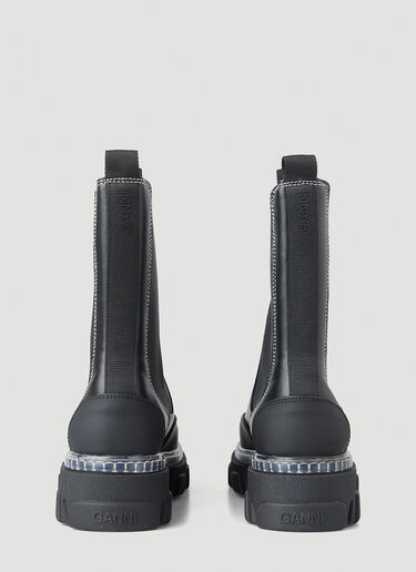 Cleated Chelsea Boots GANNI Cleated Chelsea Boots Black gan0250016