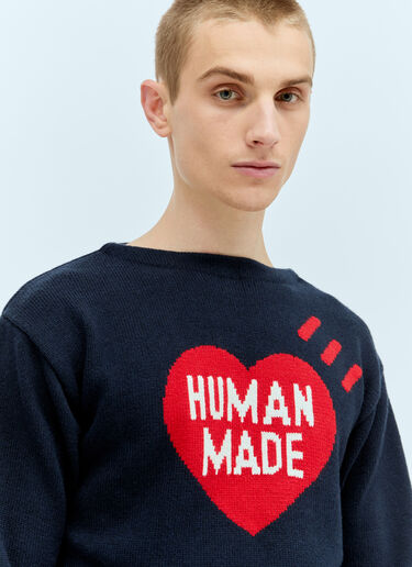 Human Made 하트 니트 스웨터 네이비 hmd0154012