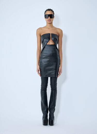Rick Owens Prong Mini Dress Black ric0259016