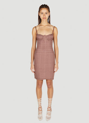 Isa Boulder Braided Dress Brown isa0251007