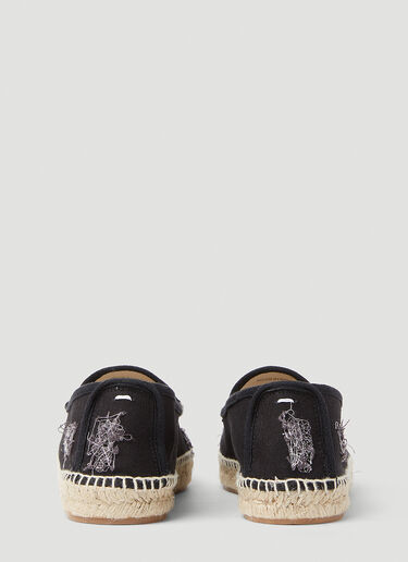 Maison Margiela Distressed Espadrilles Black mla0251031