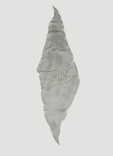 Acne Studios 徽标印花真丝丝巾 灰色 acn0154044