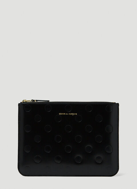 Comme des Garçons Wallet Dots Large Pouch Red cdw0347011