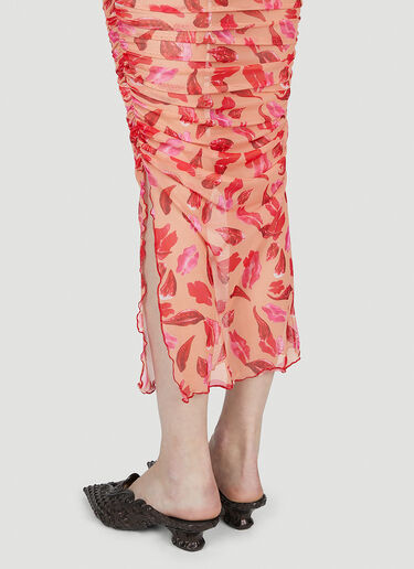 Marco Rambaldi Lips Print Dress Orange mra0252005