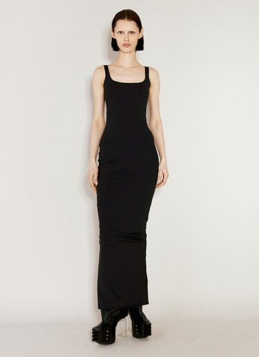 Entire Studios Square Neck Maxi Dress Black ent0255018