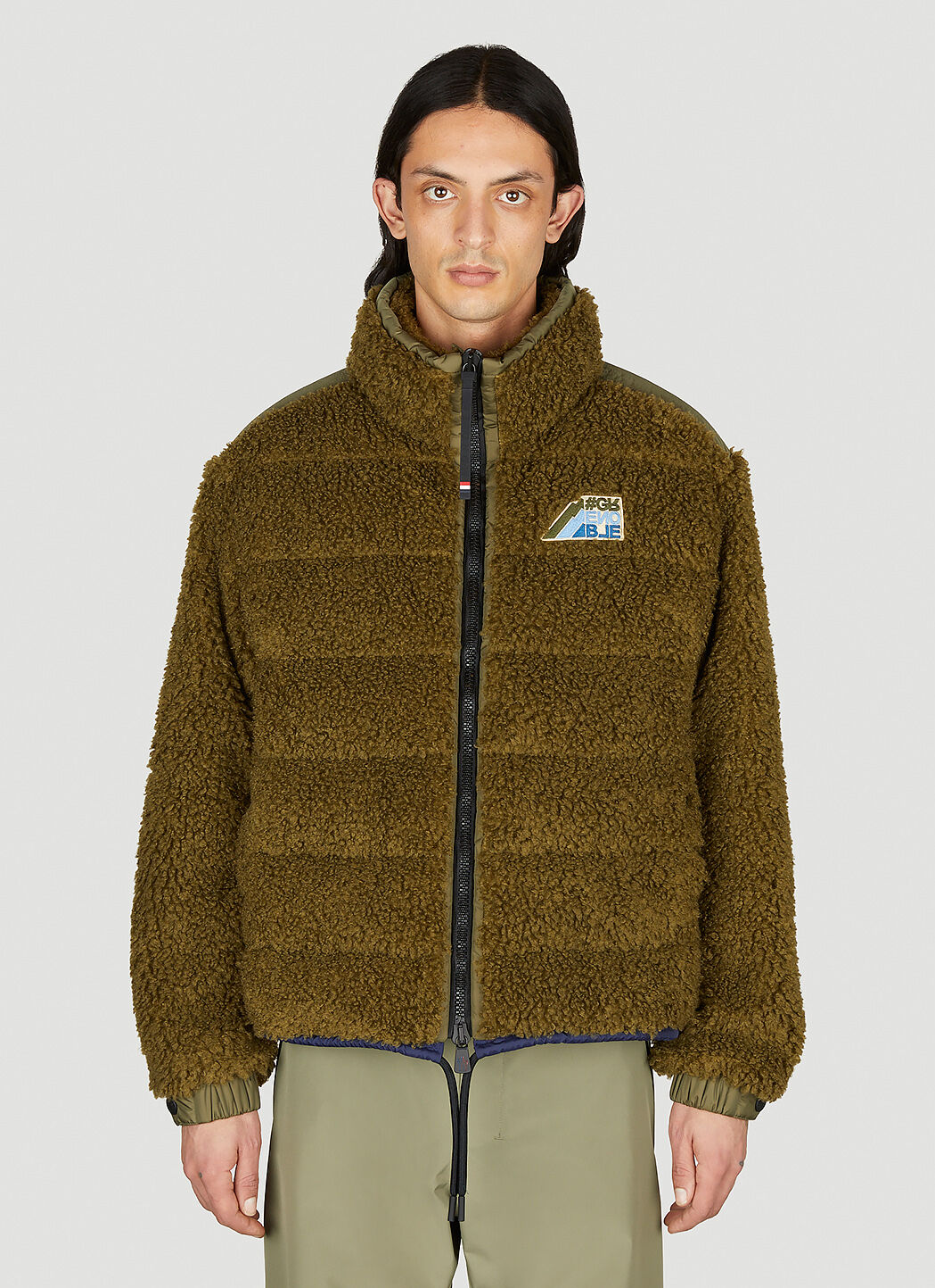 Moncler Grenoble 羊毛皮拉链夹克 棕色 mog0155002