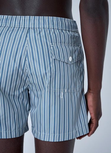 Moncler Striped Swim Shorts Blue mon0164013