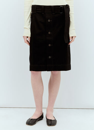 Lemaire 系带连衫半裙 黑色 lem0256009