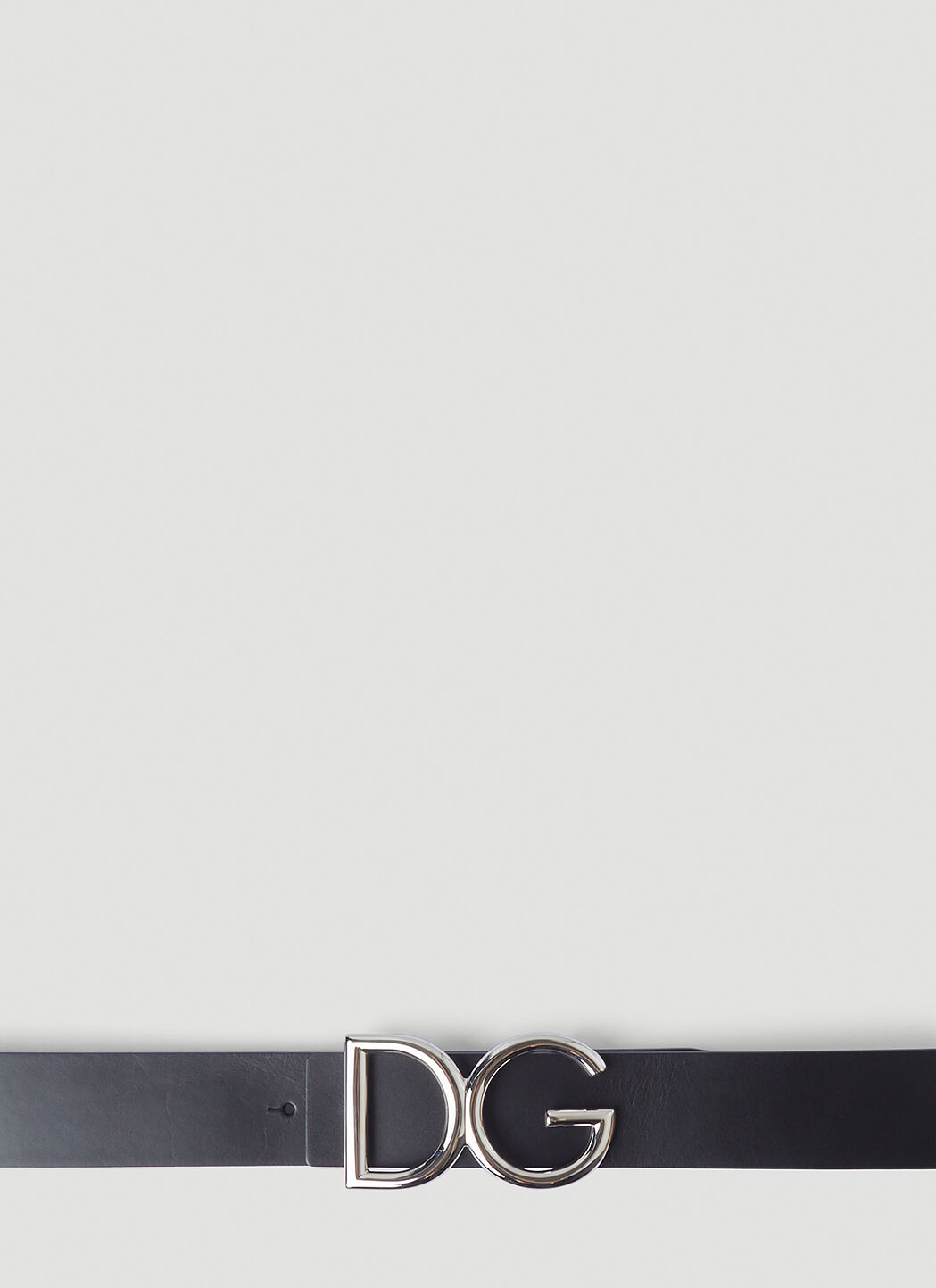 Dolce & Gabbana Logo Plaque Belt in Black | LN-CC