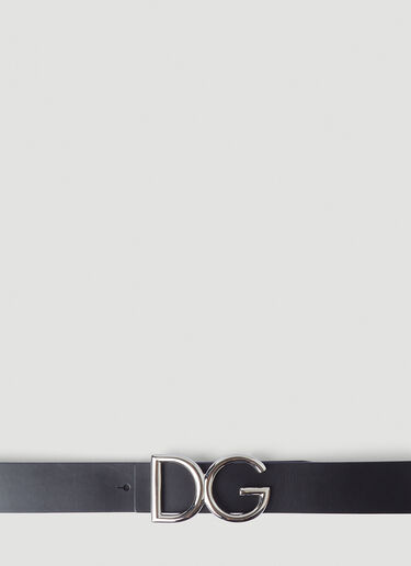 Dolce & Gabbana 徽标铭牌腰带 黑色 dol0145021