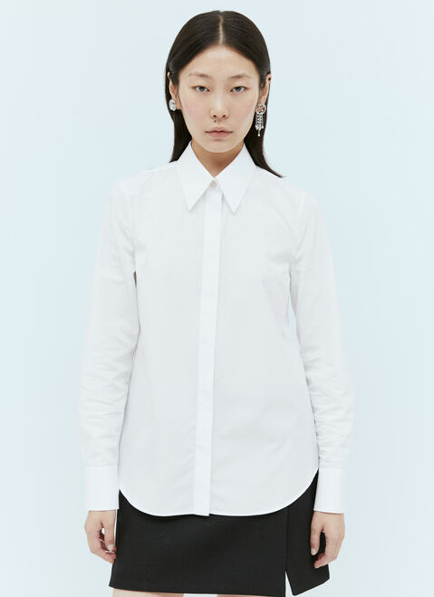 Eytys Logo Embroidery Cotton Shirt Black eyt0354014