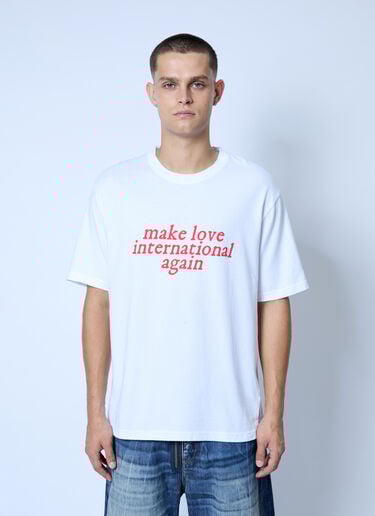 Logo Motif T-Shirt ACMH x Love International Logo Motif T-Shirt White acl0162005