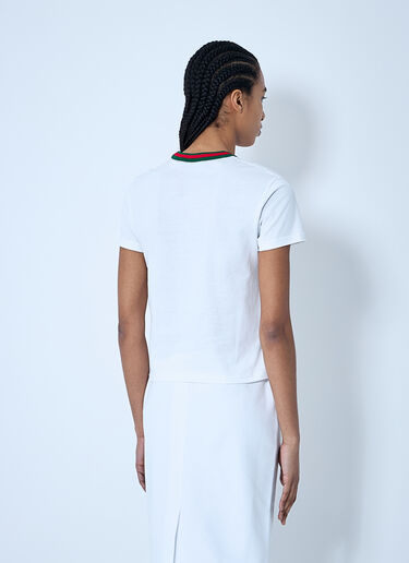 Gucci Web Trim T-Shirt White guc0259031