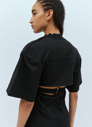 Jacquemus La Robe T-Shirt Bahia Dress Black jac0254017