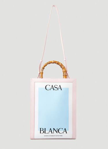 Casablanca Bamboo Handle Tote Bag Pink cbl0250014