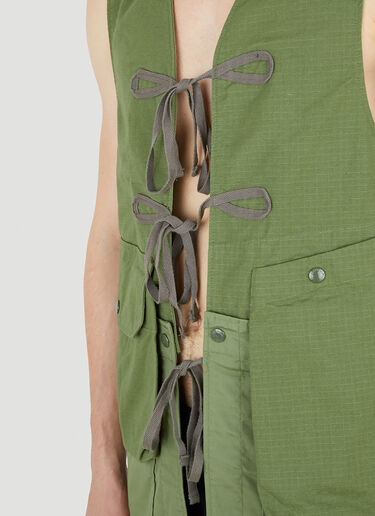 Engineered Garments Fishing Sleeveless Jacket Green egg0150012