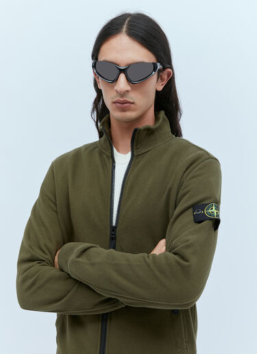 Compass Patch Zip-Up Sweatshirt Stone Island Compass Patch Zip-Up Sweatshirt Green sto0154051